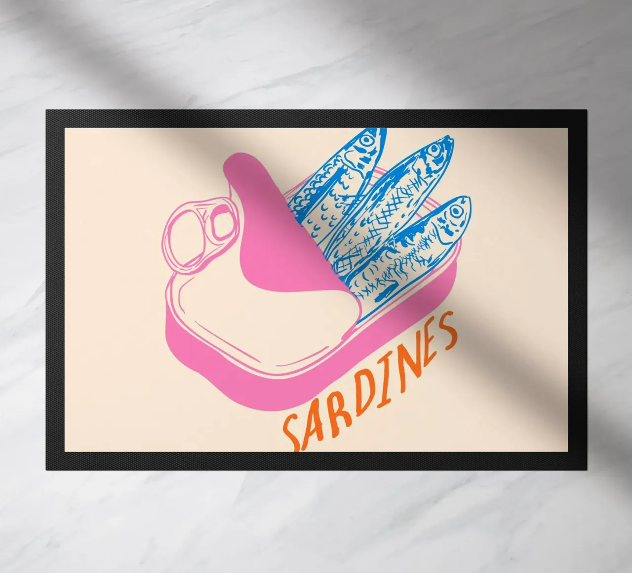 Pastel Sardine Can – Retro Minimalist Food Art zerbino da EDMPROJECT