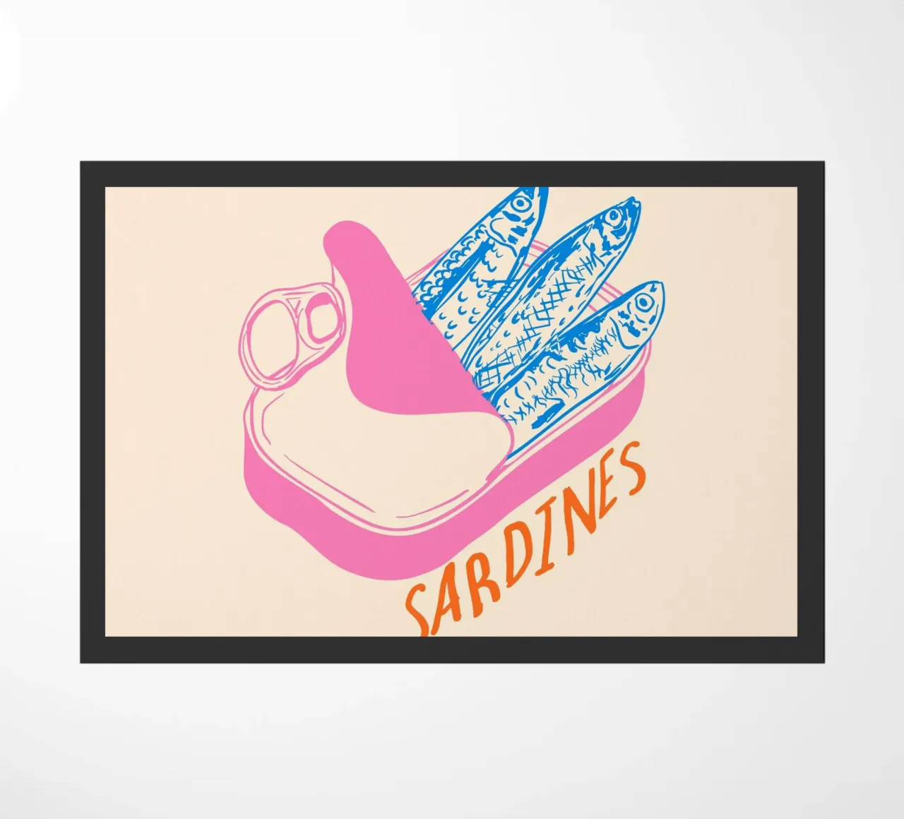 Pastel Sardine Can – Retro Minimalist Food Art zerbino da EDMPROJECT