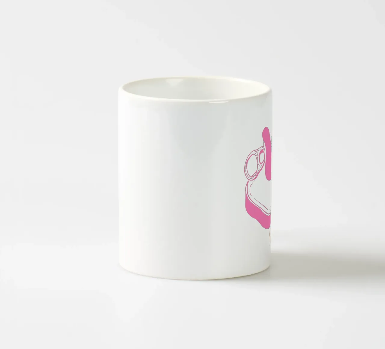 Pastel Sardine Can – Retro Minimalist Food Art tazza in ceramica da EDMPROJECT