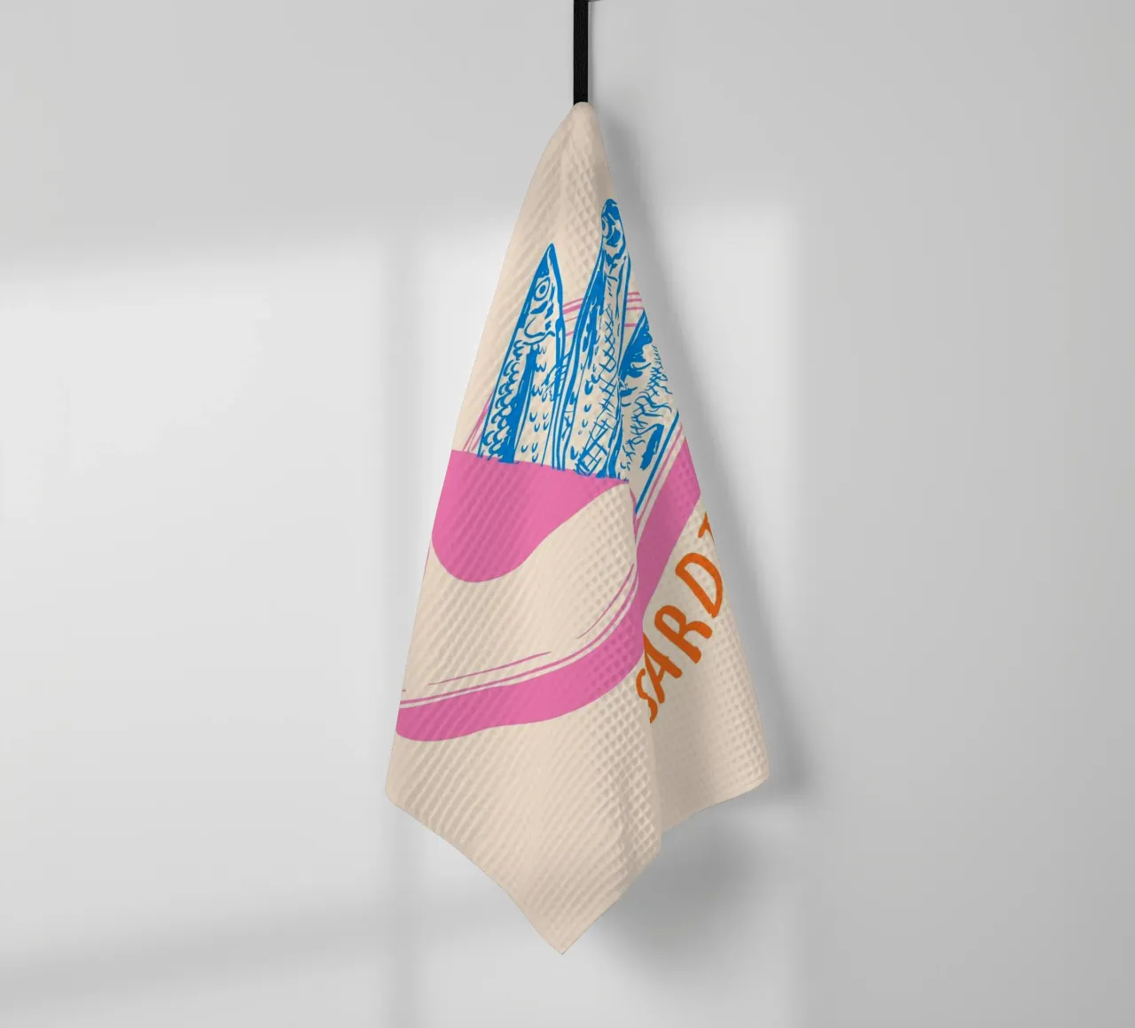 Pastel Sardine Can – Retro Minimalist Food Art canovaccio da cucina da EDMPROJECT