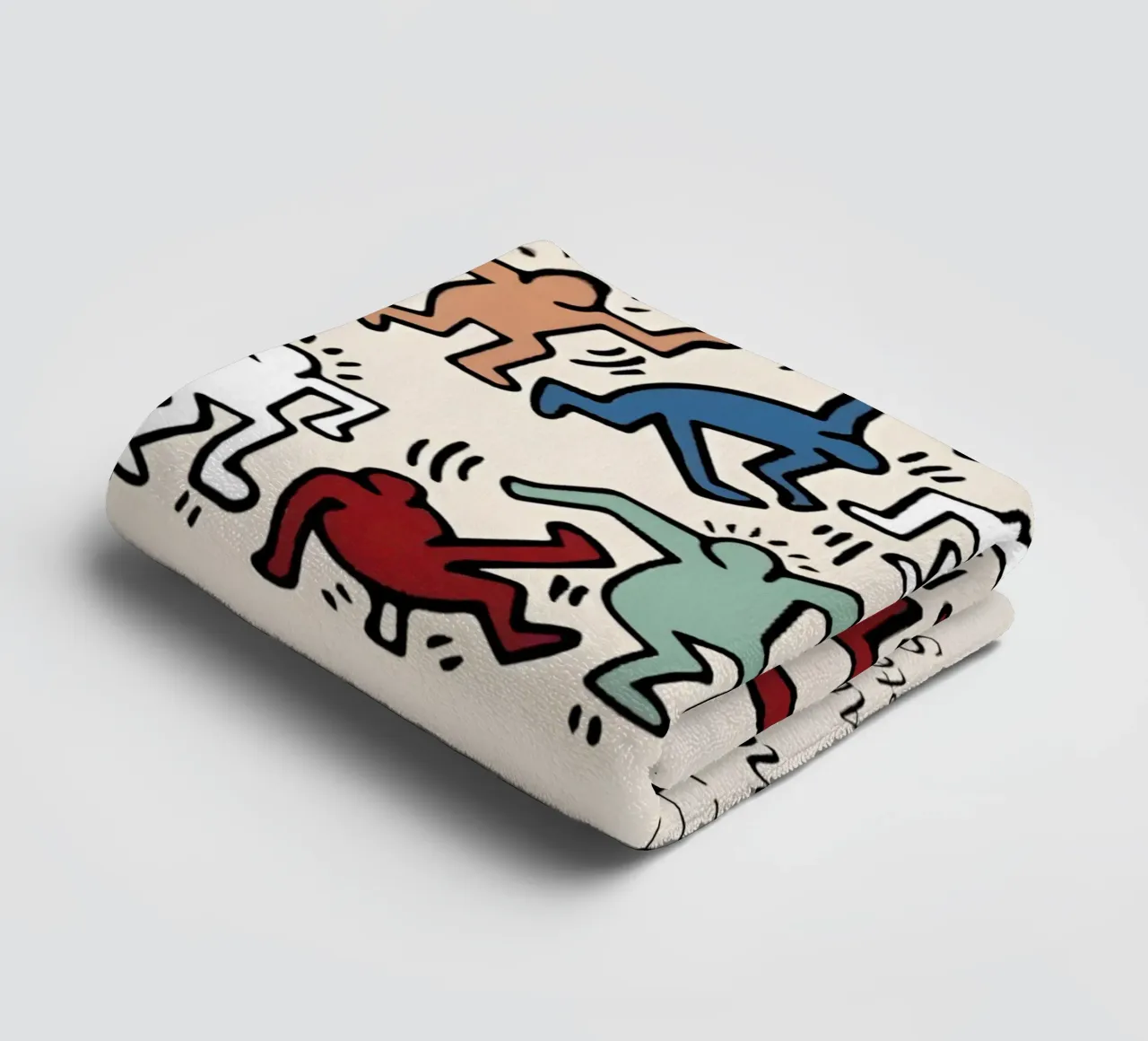 Keith Haring - American painter asciugamano da bagno da Deepness