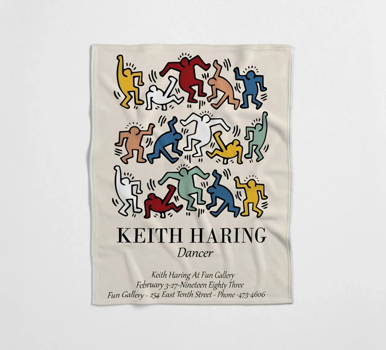Keith Haring - American painter coperta in pile da Deepness
