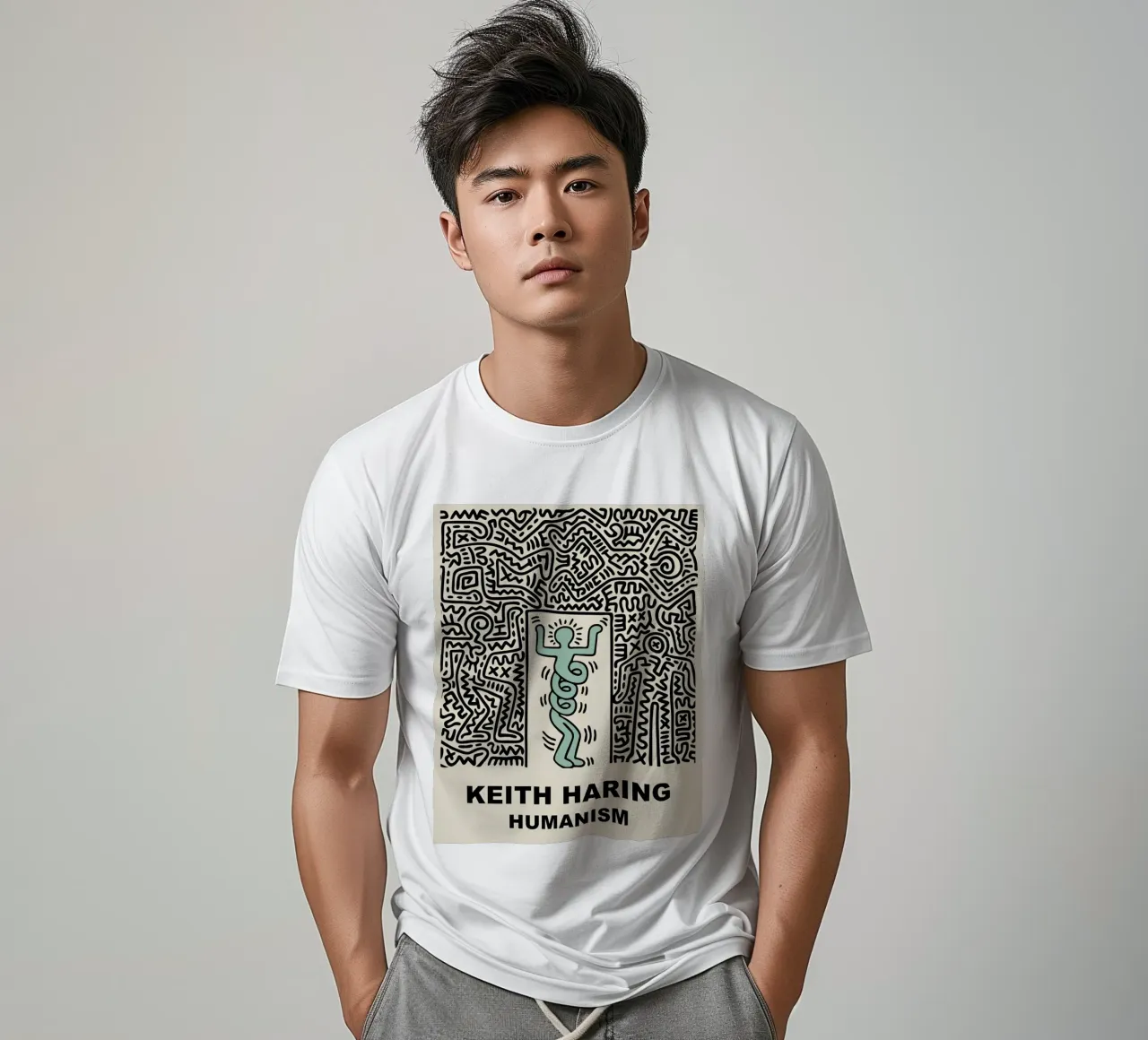 Keith Haring - Artist t-shirt da Deepness