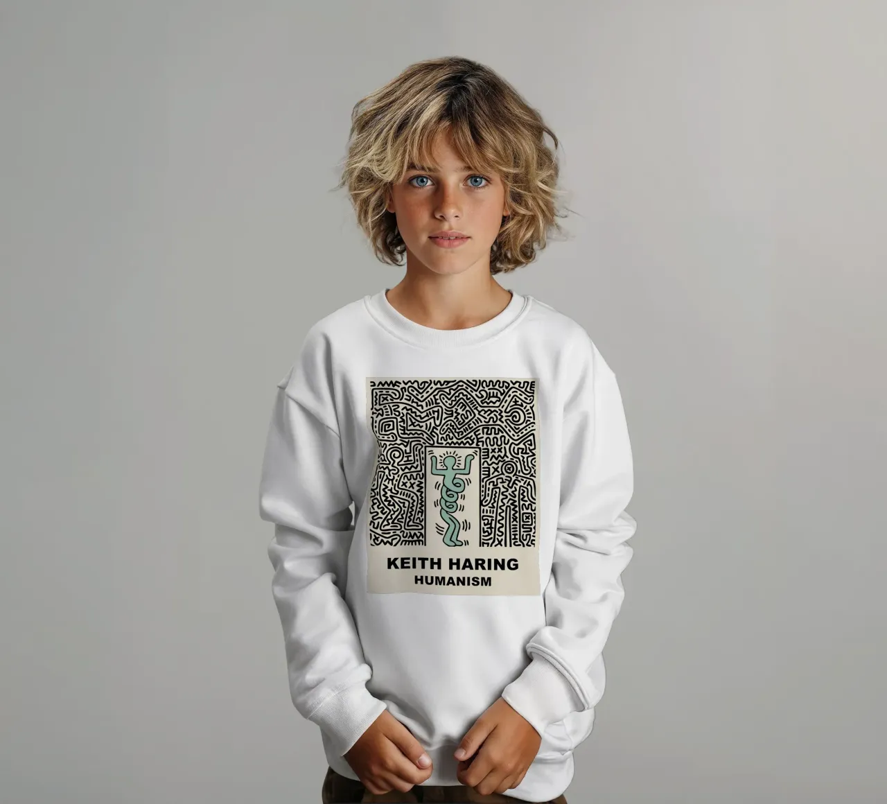 Keith Haring - Artist felpa bambino da Deepness