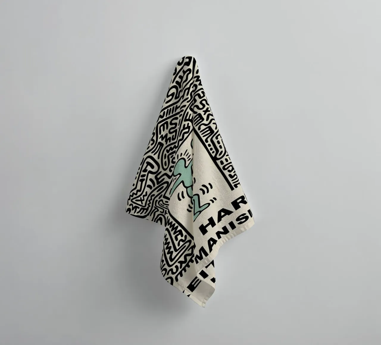 Keith Haring - Artist asciugamano da bagno da Deepness