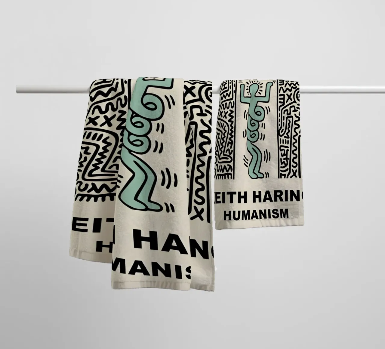 Keith Haring - Artist asciugamano da bagno da Deepness