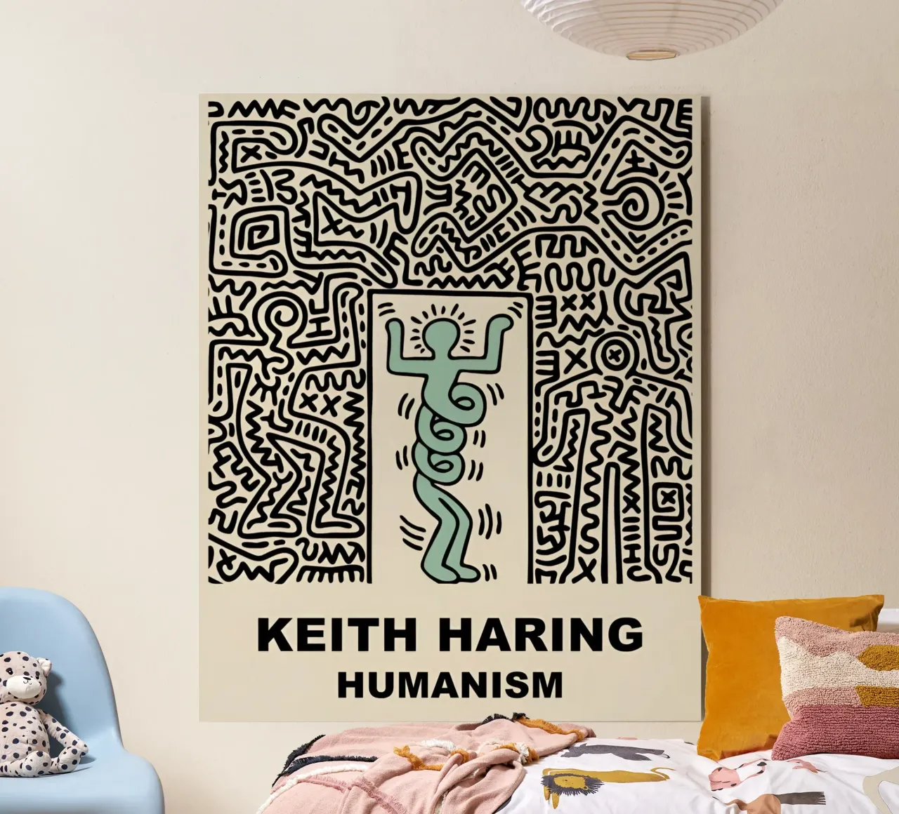 Keith Haring - Artist alluminio dibond da Deepness