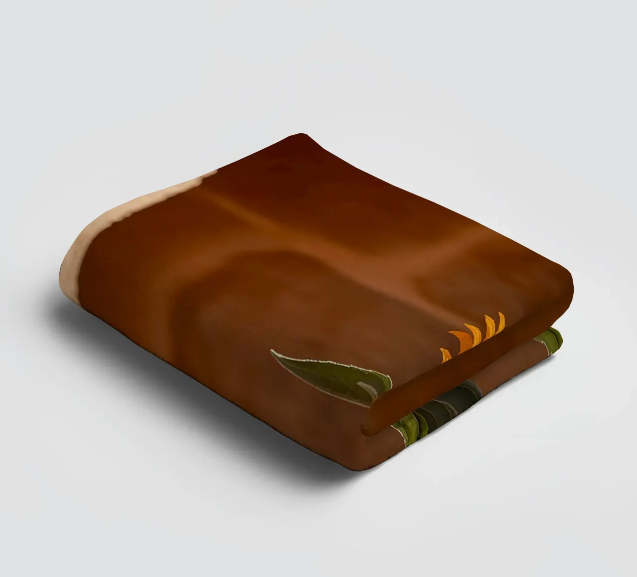 Vibrating sunflower on a hot stone wall towel by Casa Limon