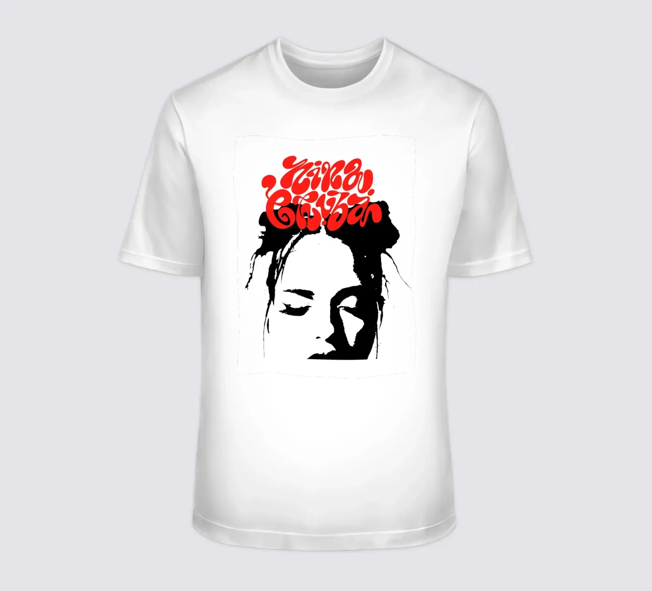 Nina Chuba red t-shirt by AudioLibrary