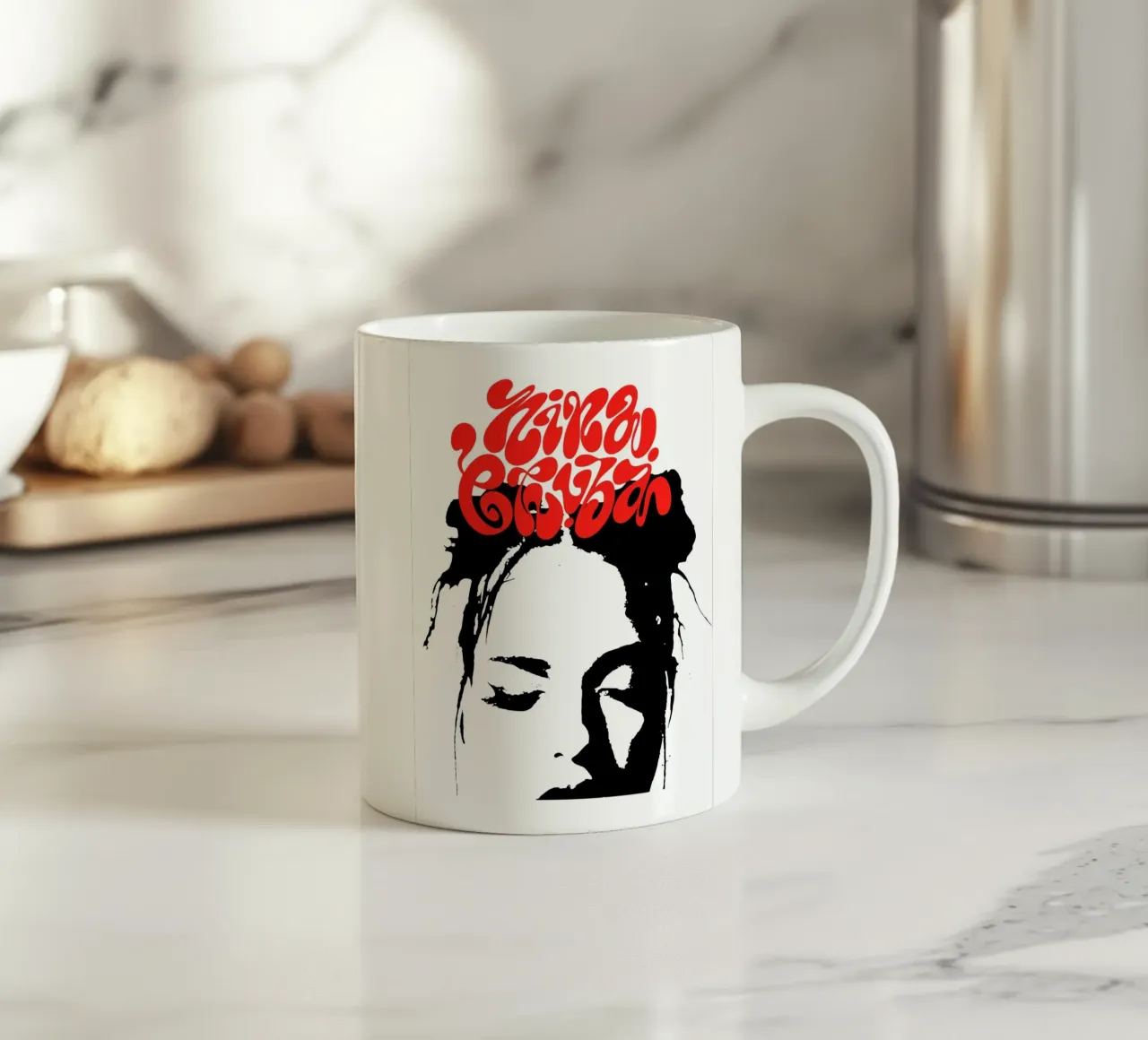 Nina Chuba rosso tazza in ceramica da AudioLibrary