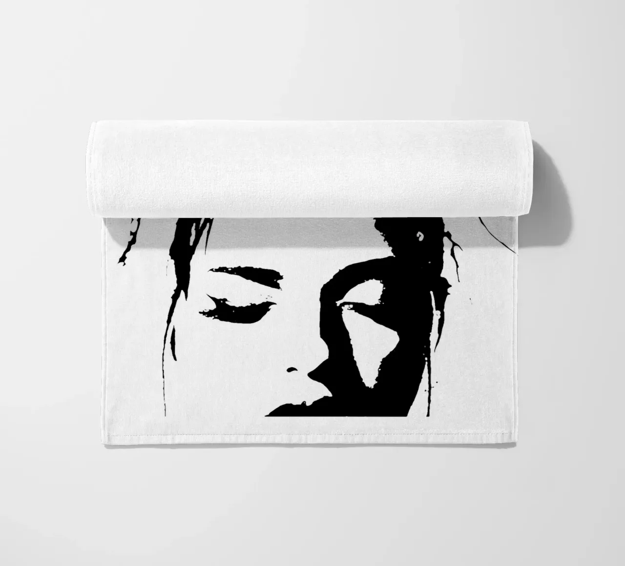 Nina Chuba red beach towel by AudioLibrary