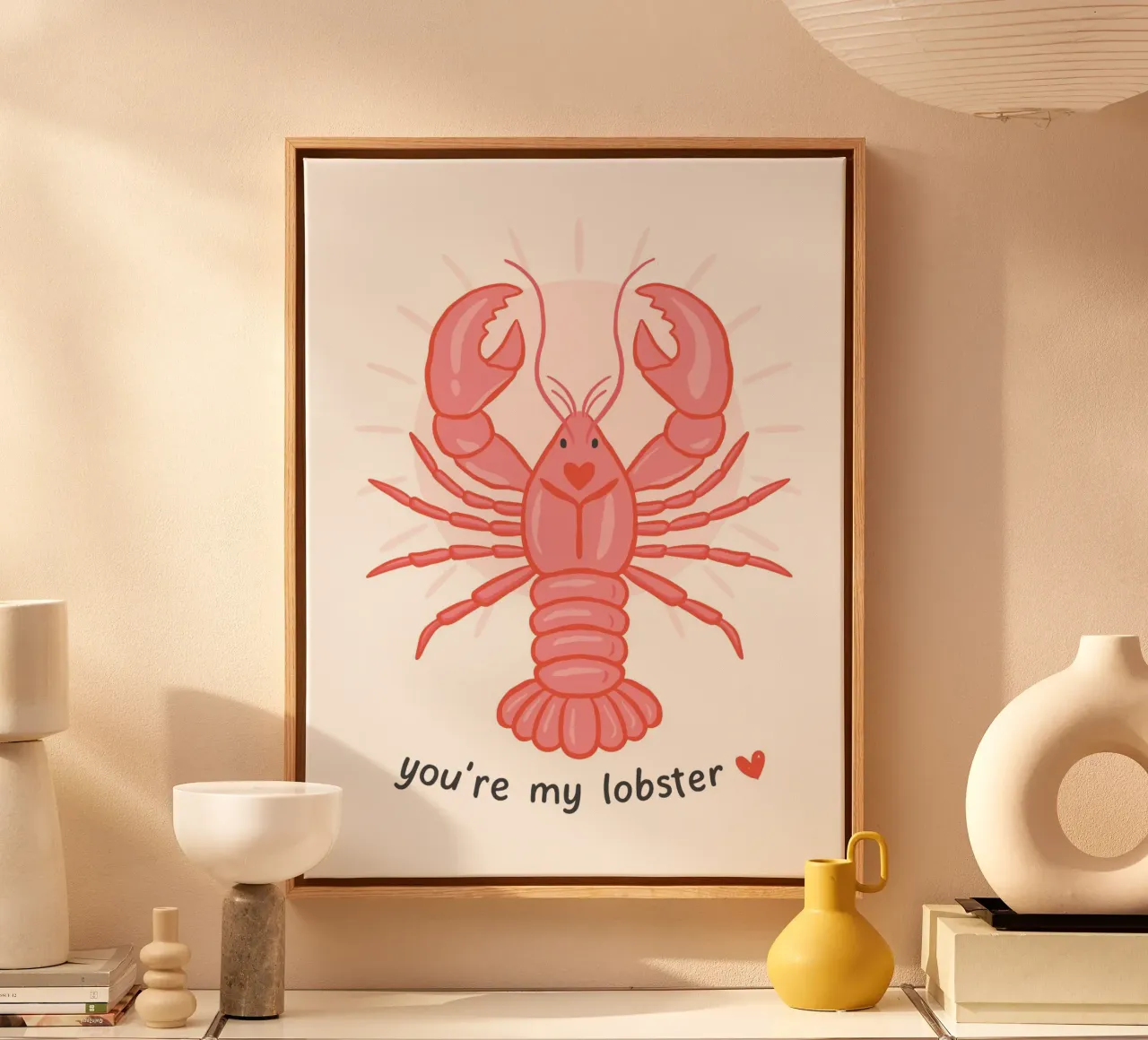 You're my lobster canvas with Floater frame by Vivdesign