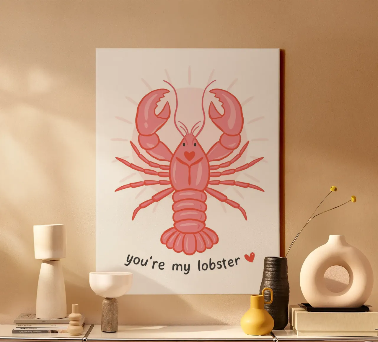 You're my lobster canvas with Floater frame by Vivdesign