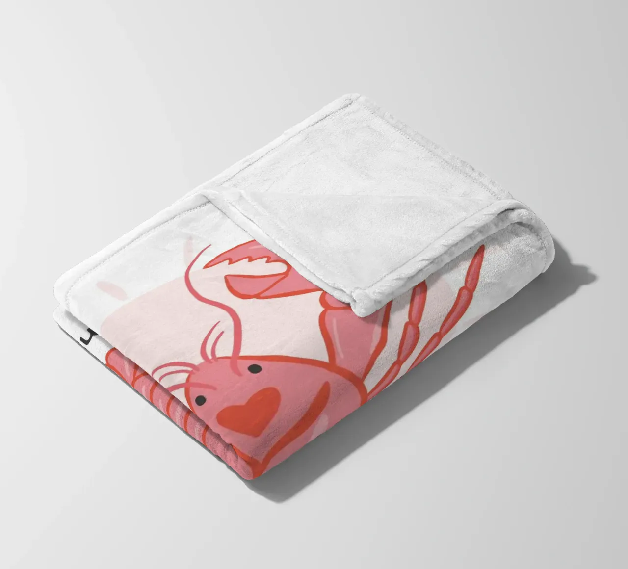 You're my lobster coperta in pile da Vivdesign