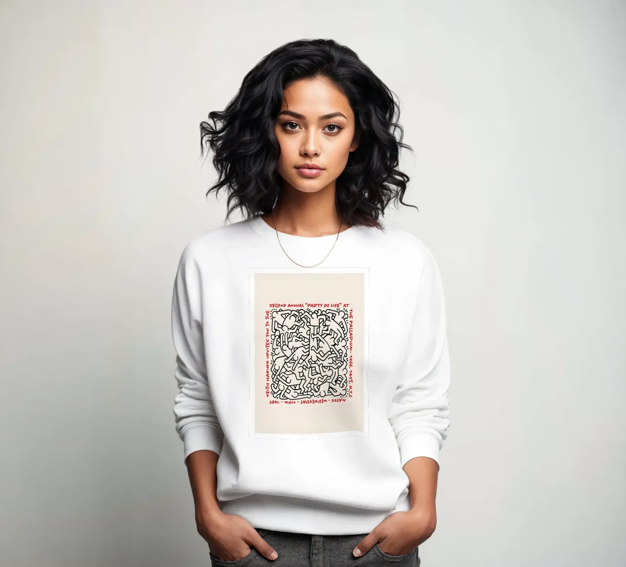 Keith Haring - American Artist felpa da Deepness