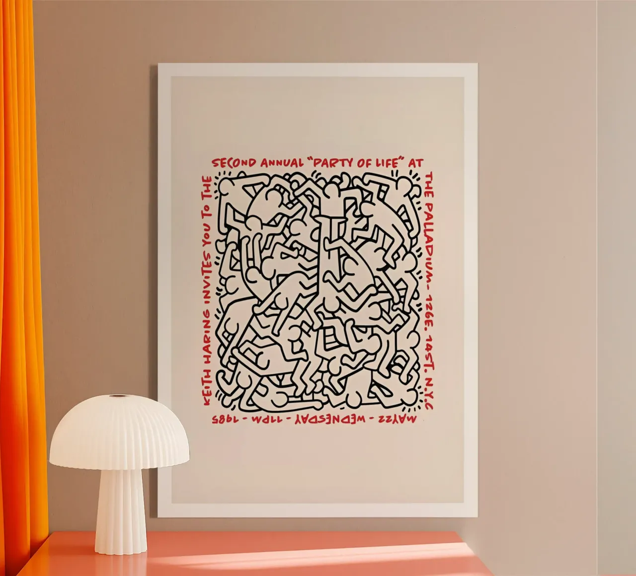 Keith Haring - American Artist acrylic glass by Deepness