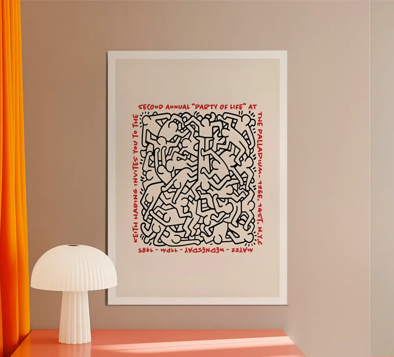 Keith Haring - American Artist carta hahnemühle da Deepness