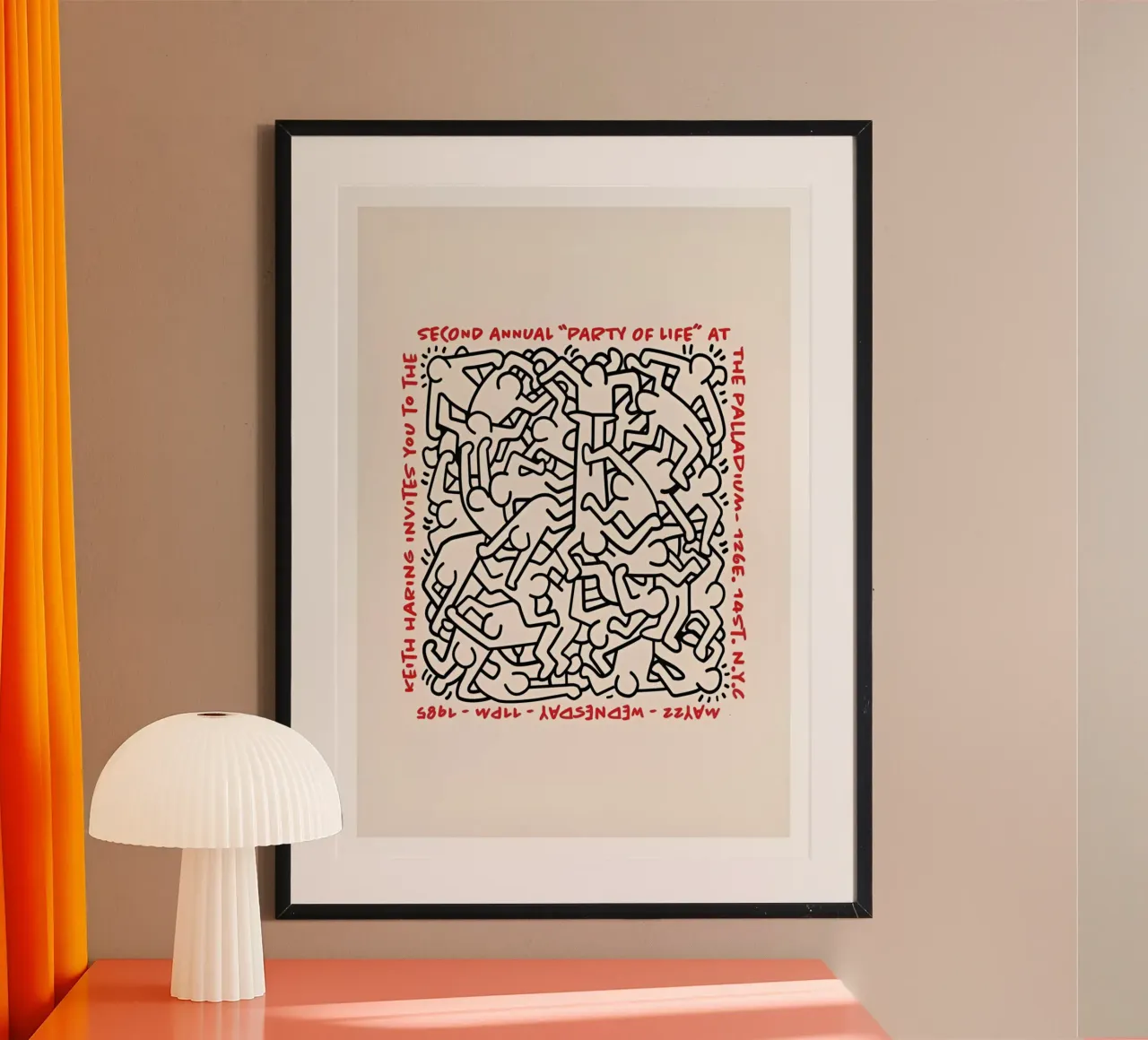 Keith Haring - American Artist carta hahnemühle da Deepness
