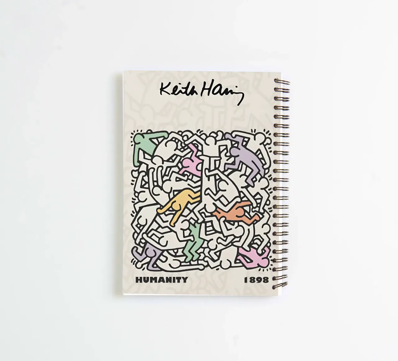 Keith Haring - Abstract art painting diario ad anelli da Deepness