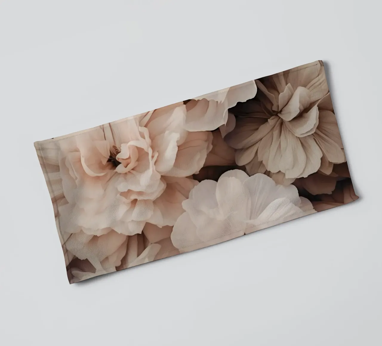 Nostalgic Floral Romance Ivory Peach towel by Andrea Haase Floral Passion