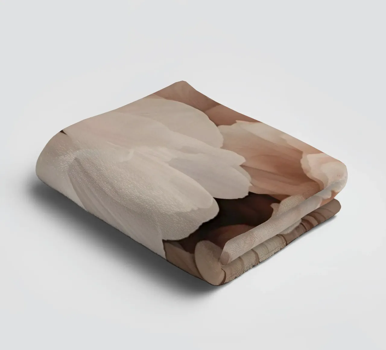 Nostalgic Floral Romance Ivory Peach towel by Andrea Haase Floral Passion