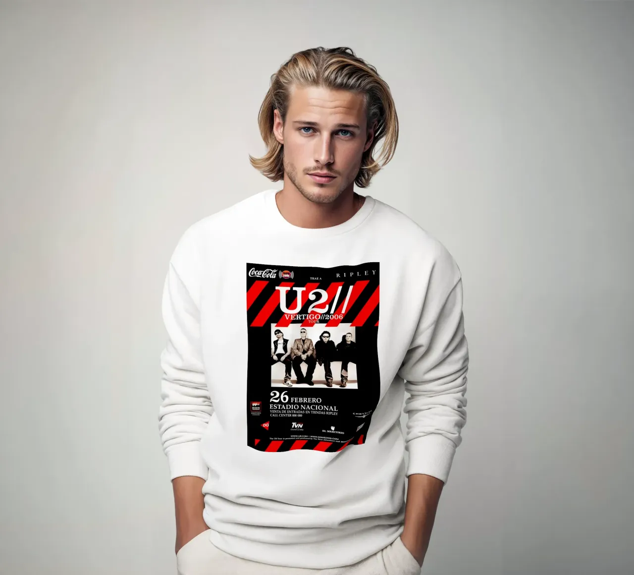 U2 Vertigo 2005 Sold Out CONCERT Tour sweatshirt by DGUnder