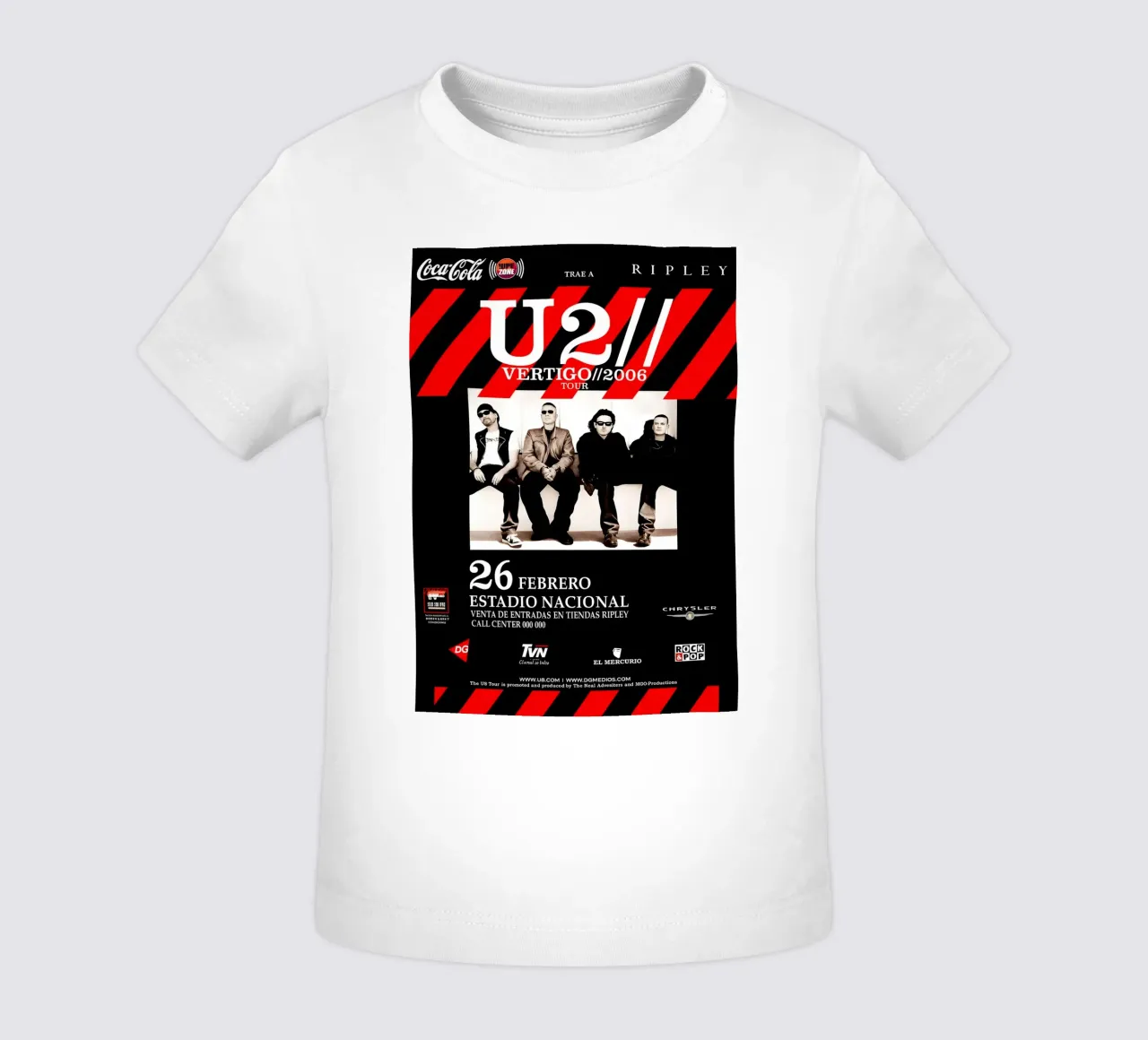 U2 Vertigo 2005 Sold Out CONCERT Tour baby t-shirt by DGUnder