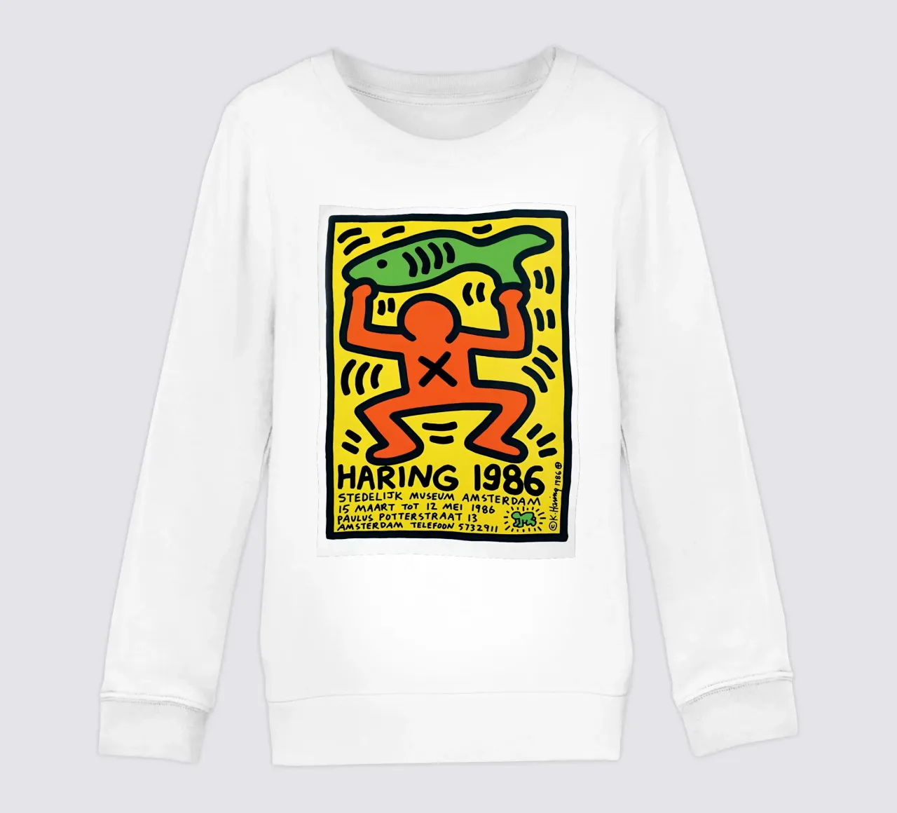 Keith Haring - Artist Painting felpa bambino da Deepness