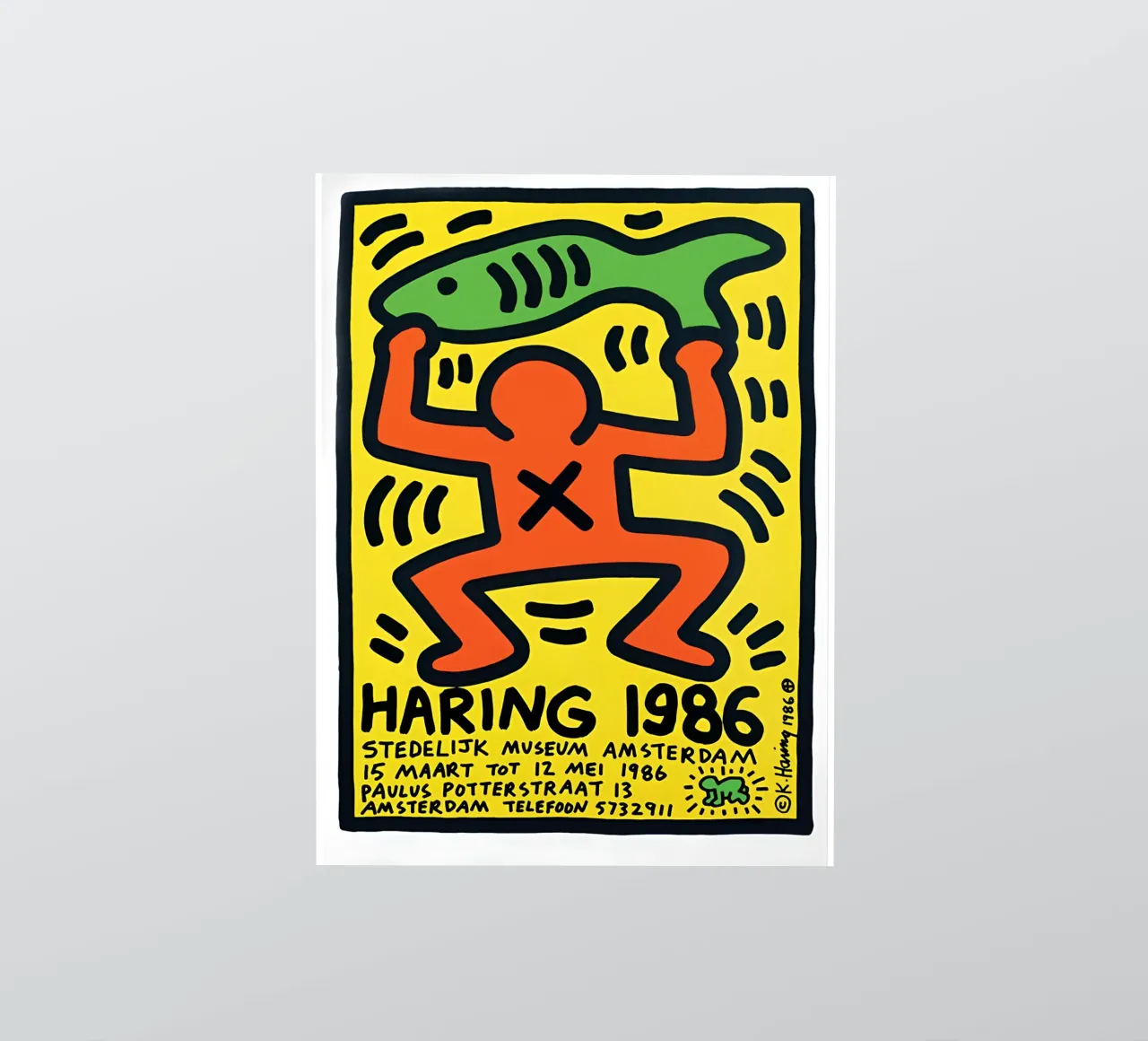 Keith Haring - Artist Painting sticker by Deepness