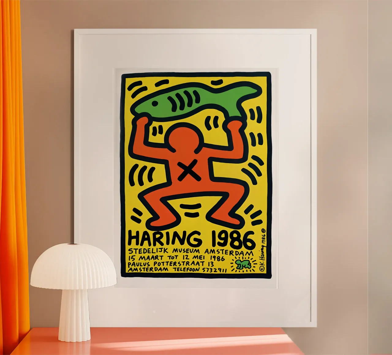 Keith Haring - Artist Painting carta hahnemühle da Deepness
