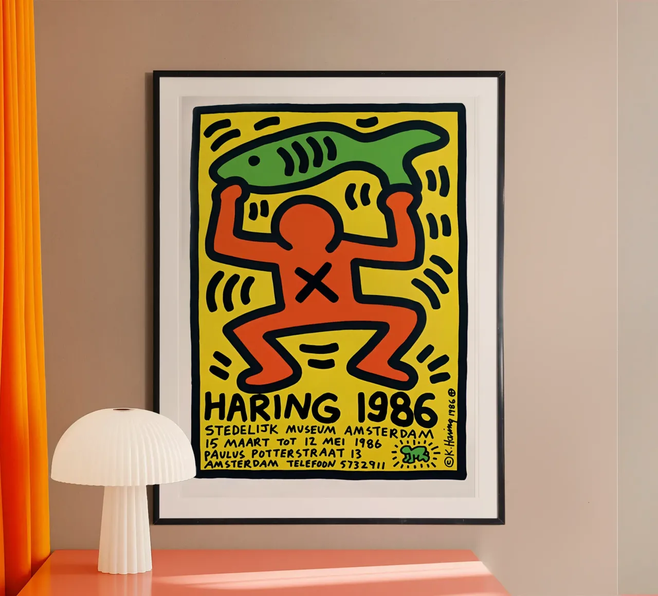 Keith Haring - Artist Painting carta hahnemühle da Deepness