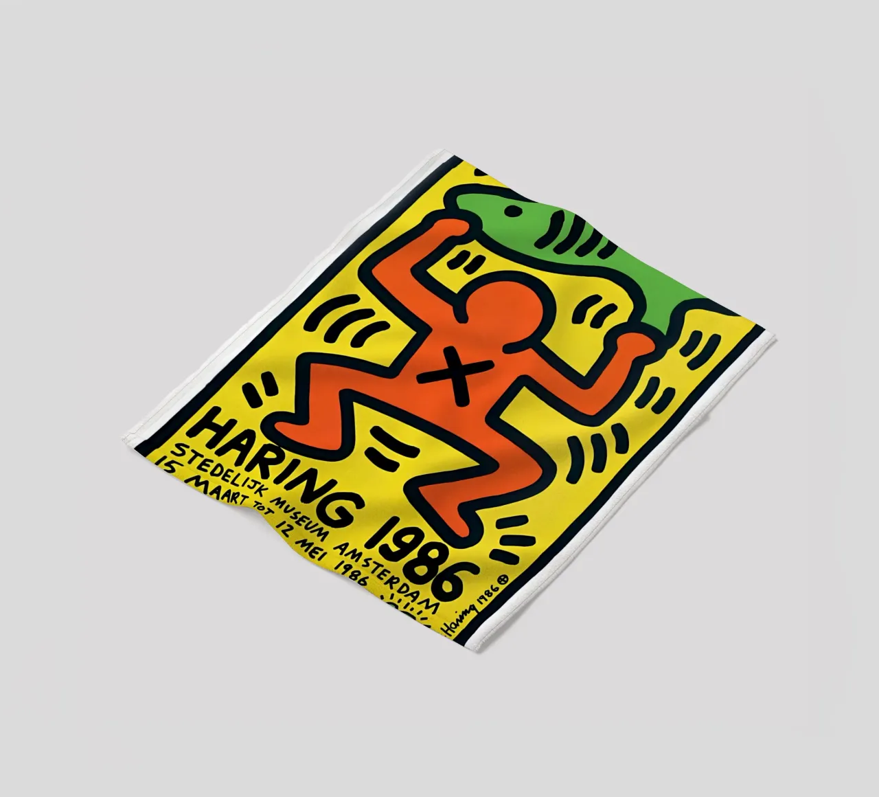 Keith Haring - Artist Painting coperta in pile da Deepness