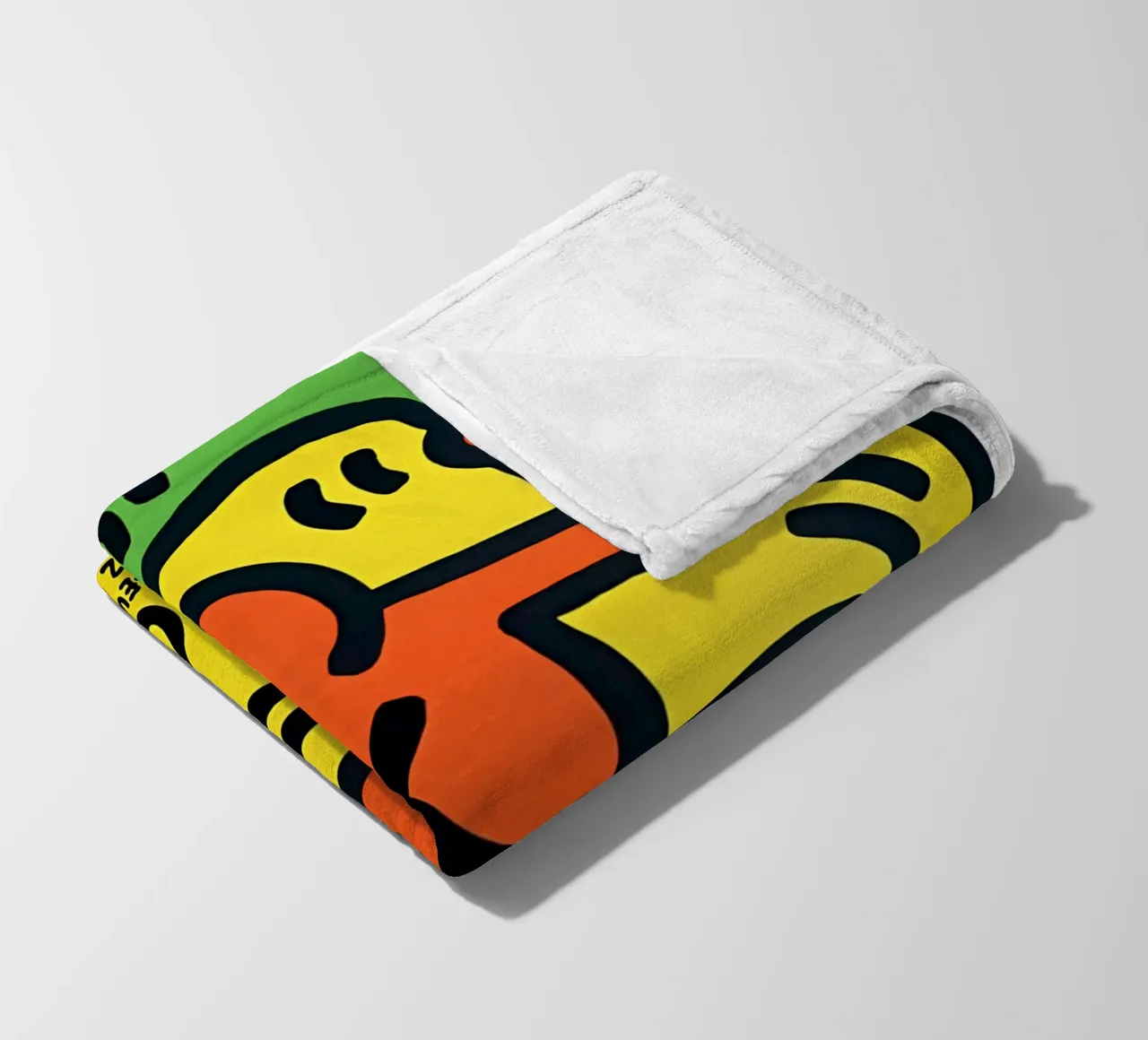 Keith Haring - Artist Painting coperta in pile da Deepness