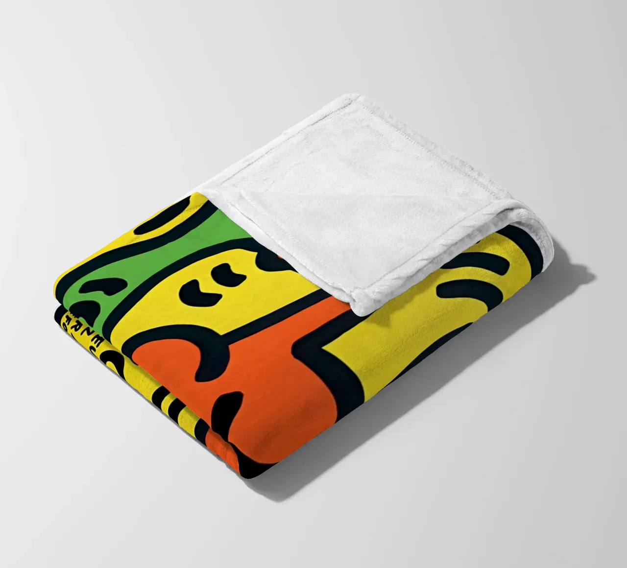 Keith Haring - Artist Painting coperta in pile da Deepness