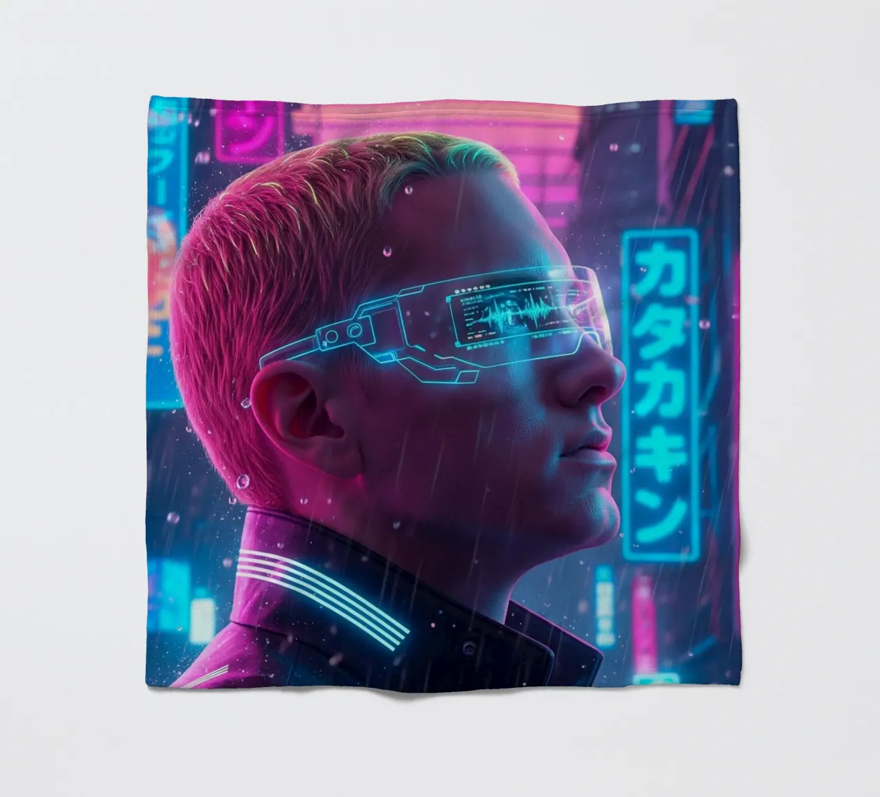 Eminem - Cyber Punk art style coperta in pile da Lembayung art