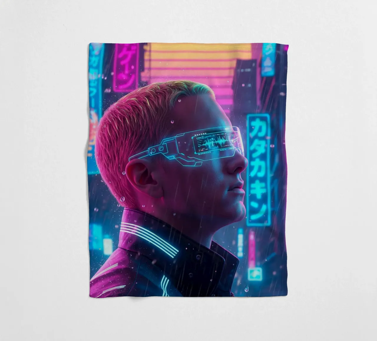 Eminem - Cyber Punk art style coperta in pile da Lembayung art