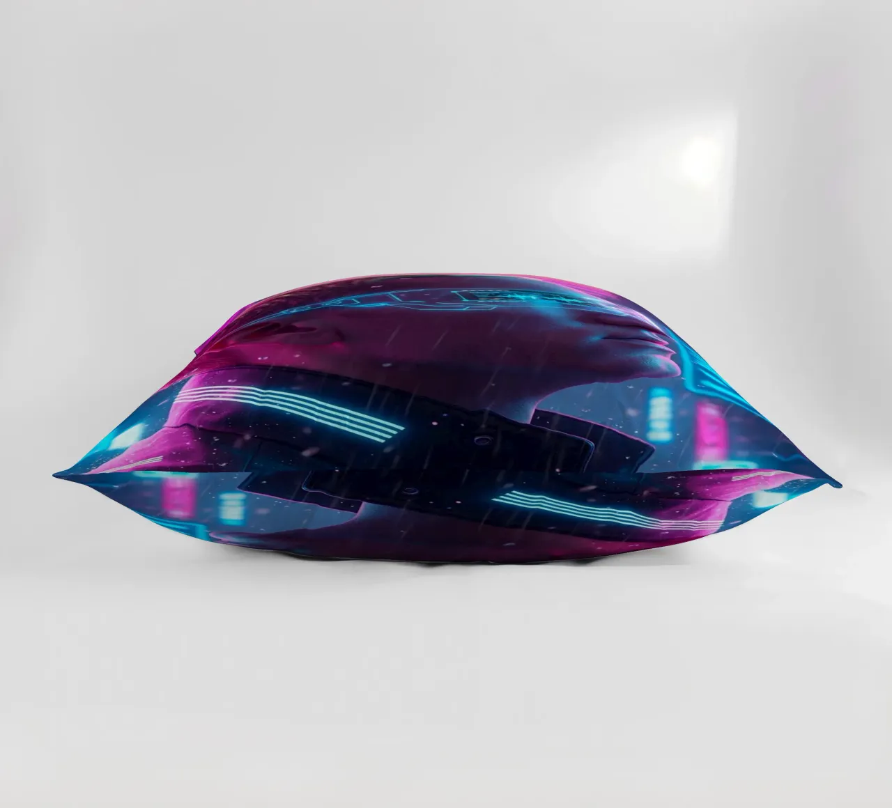 Eminem - Cyber Punk art style decorative cushion by Lembayung art