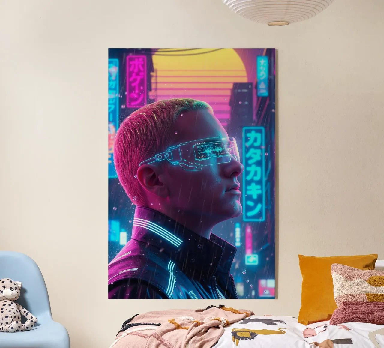 Eminem - Cyber Punk art style acrylic glass by Lembayung art