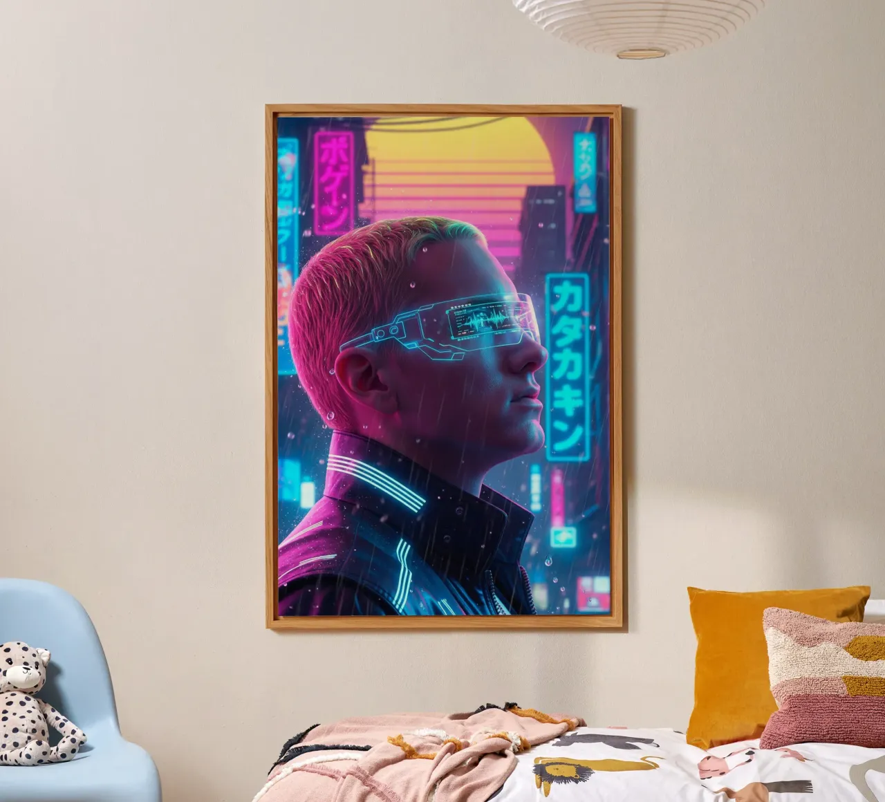 Eminem - Cyber Punk art style alluminio dibond da Lembayung art