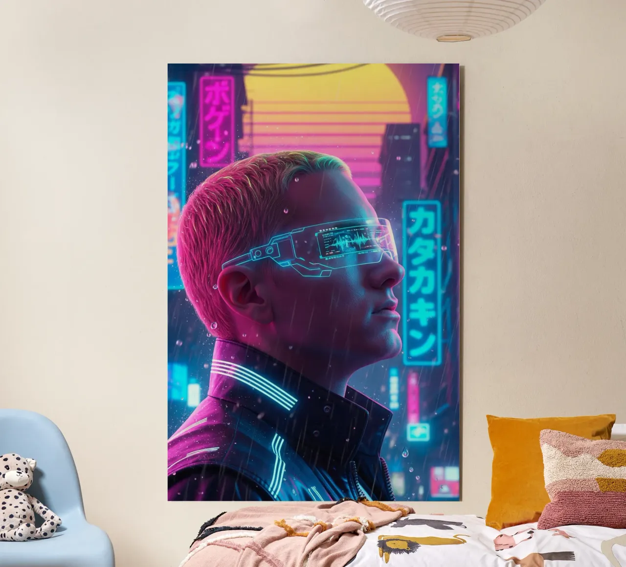 Eminem - Cyber Punk art style alluminio dibond da Lembayung art