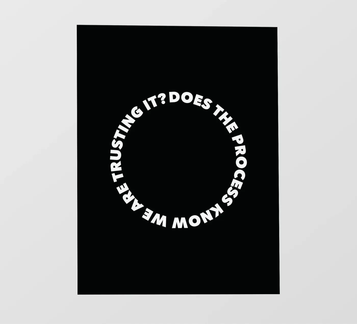 Does the process know? pvc-zeil van Form&Font