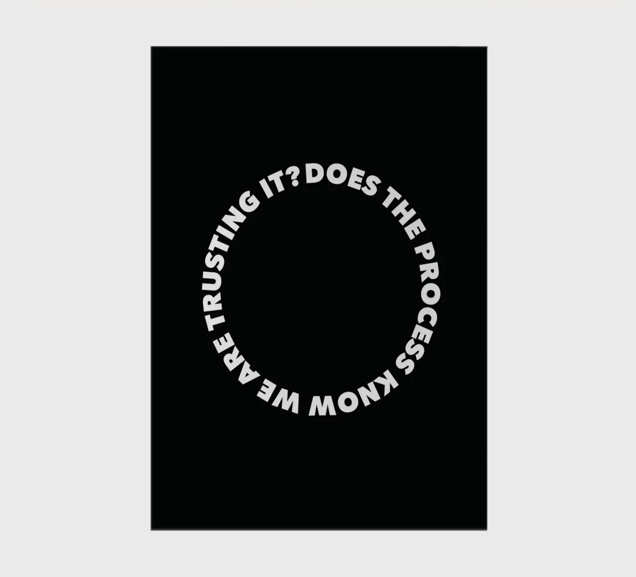 Does the process know? notebook by Form&Font