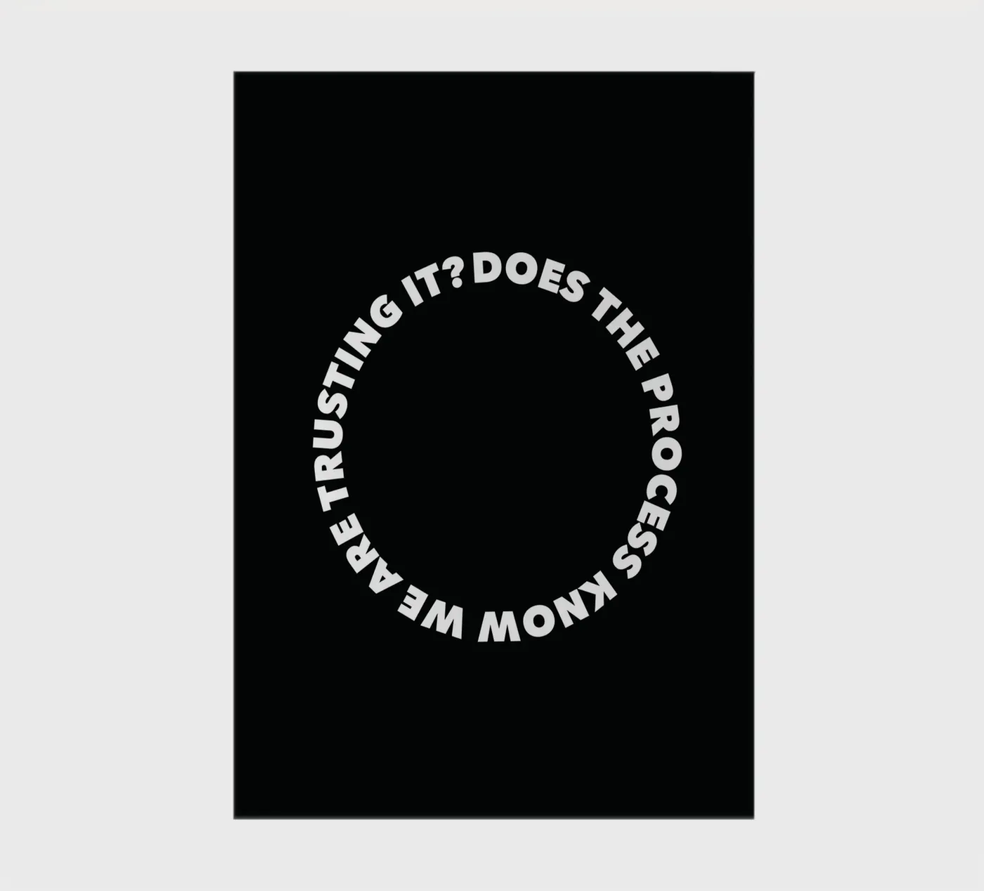 Does the process know? quaderno da Form&Font