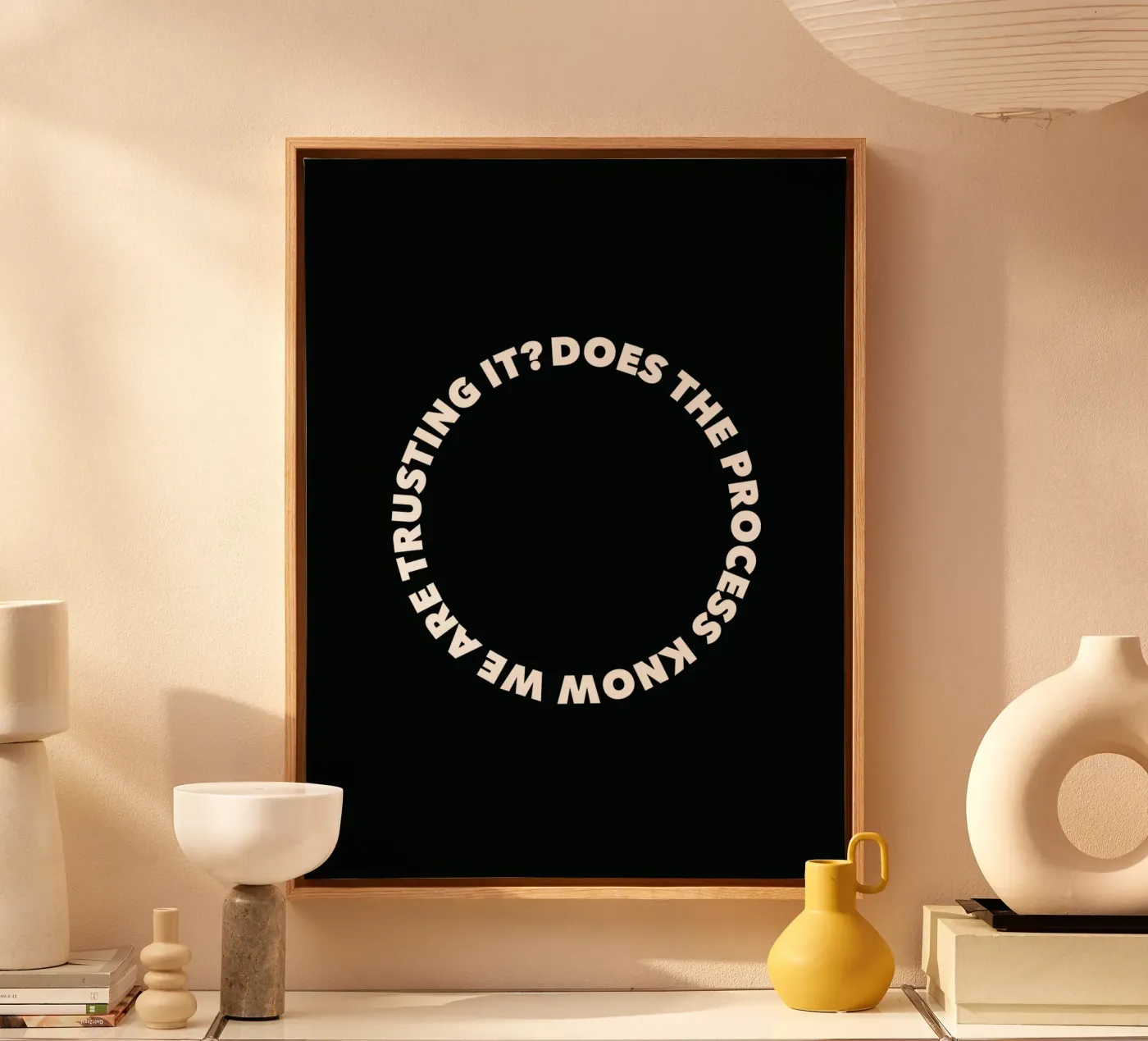 Does the process know? Leinwand von Form&Font