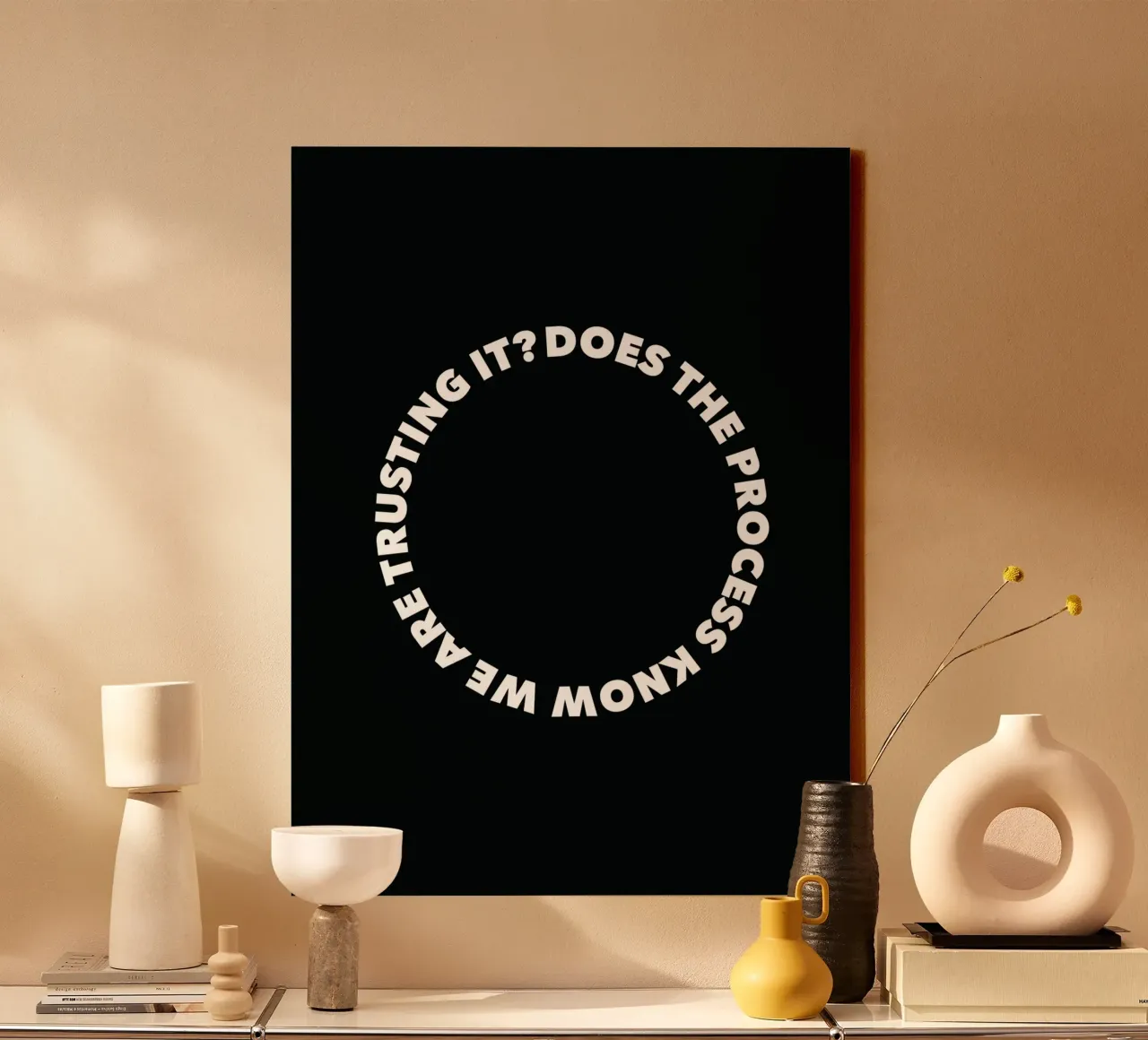 Does the process know? canvas by Form&Font