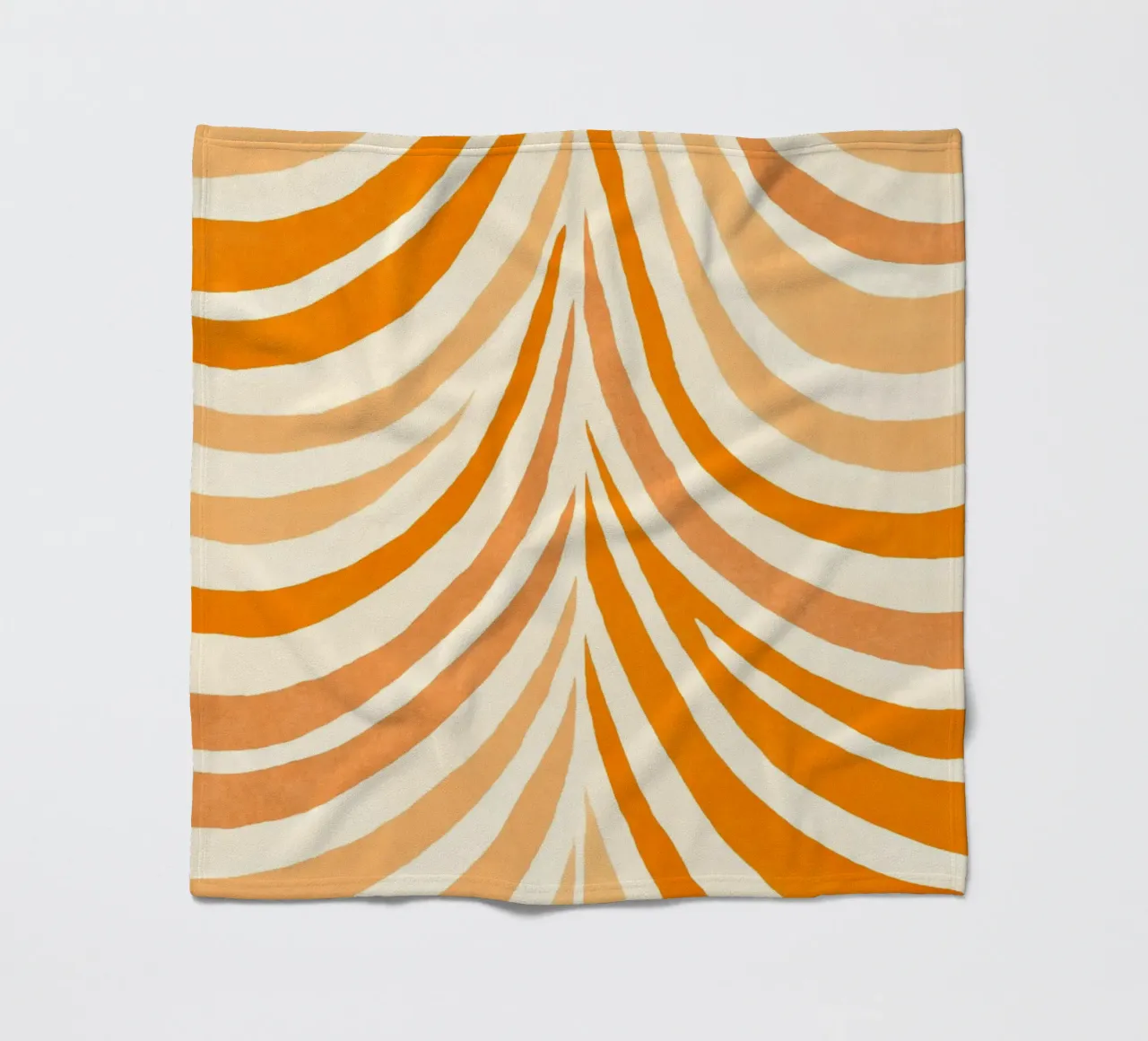 Forme di fiocco Boho Arancione mandarino caldo coperta in pile da Andrea Haase Modern Home