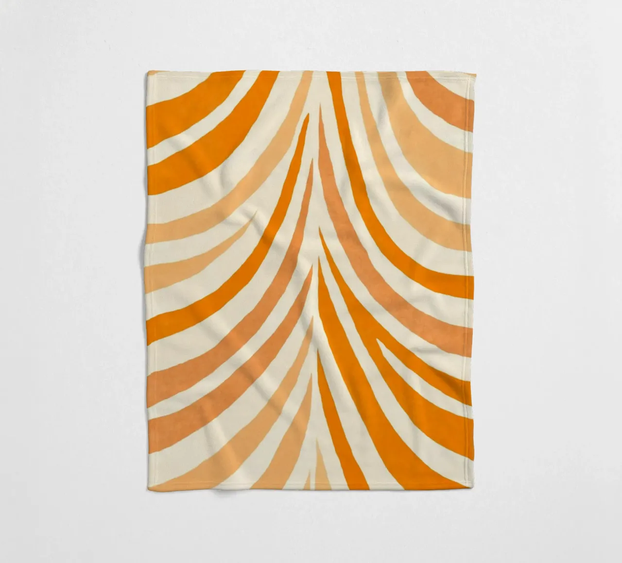 Forme di fiocco Boho Arancione mandarino caldo coperta in pile da Andrea Haase Modern Home