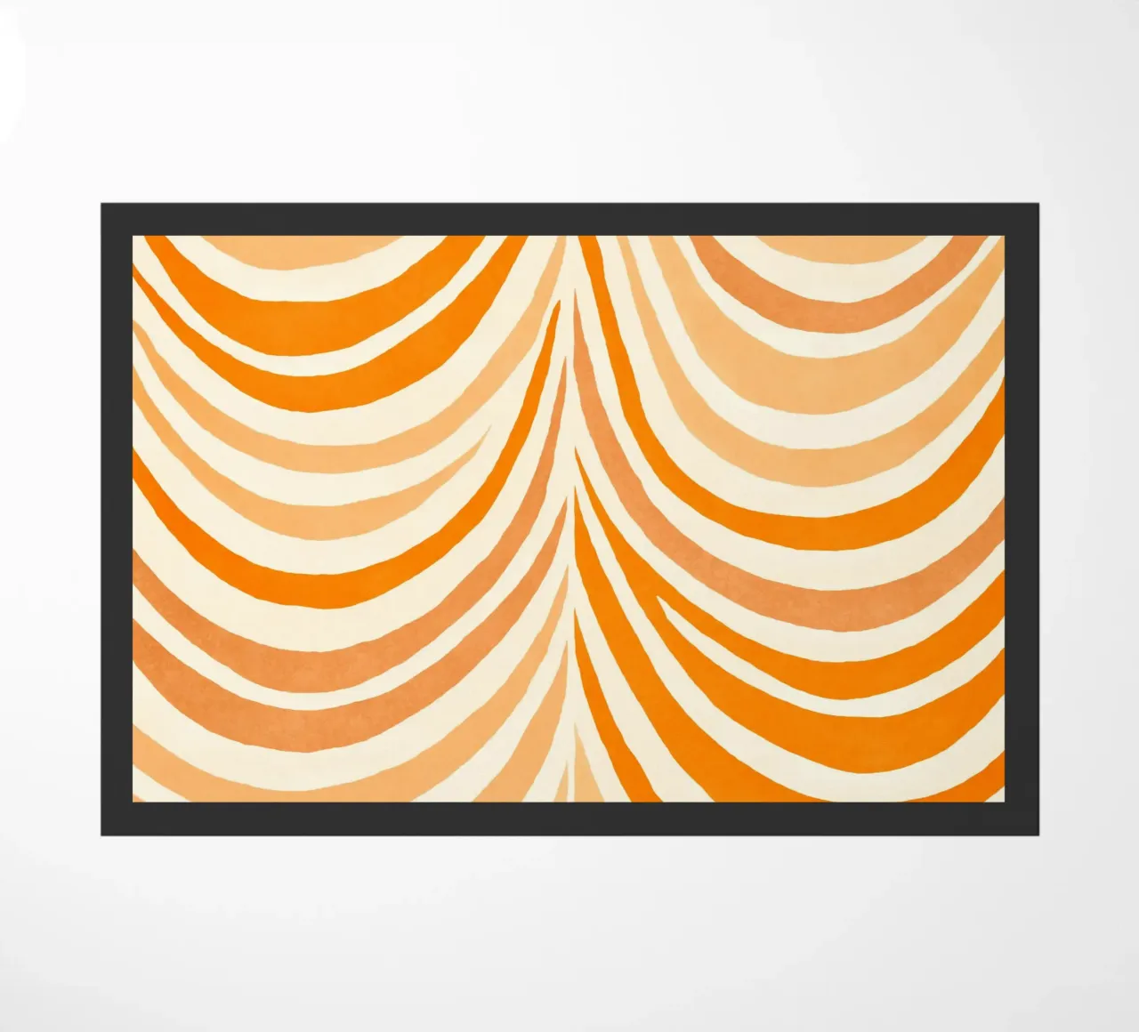 Forme di fiocco Boho Arancione mandarino caldo zerbino da Andrea Haase Modern Home