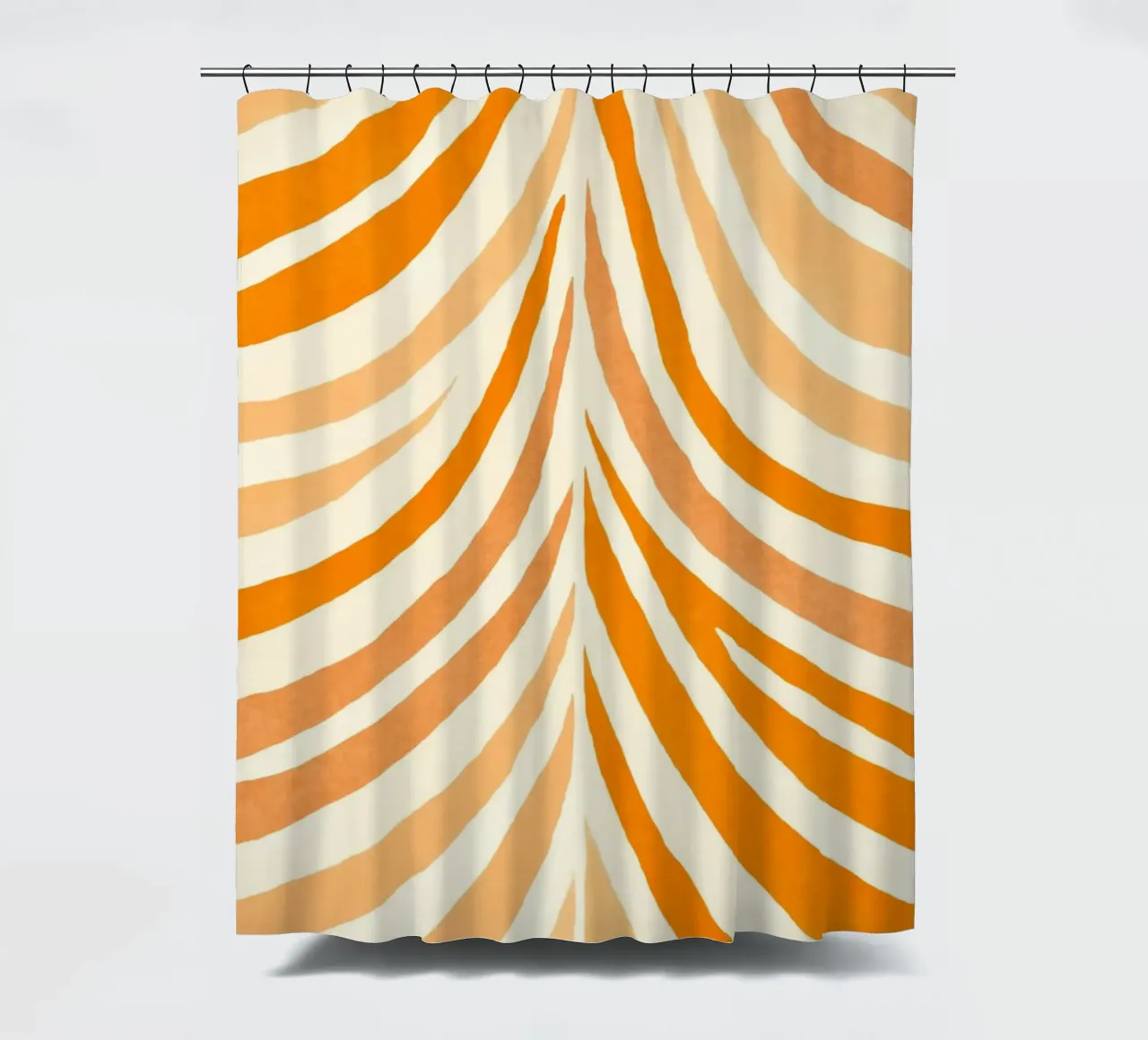 Forme di fiocco Boho Arancione mandarino caldo tenda da doccia da Andrea Haase Modern Home