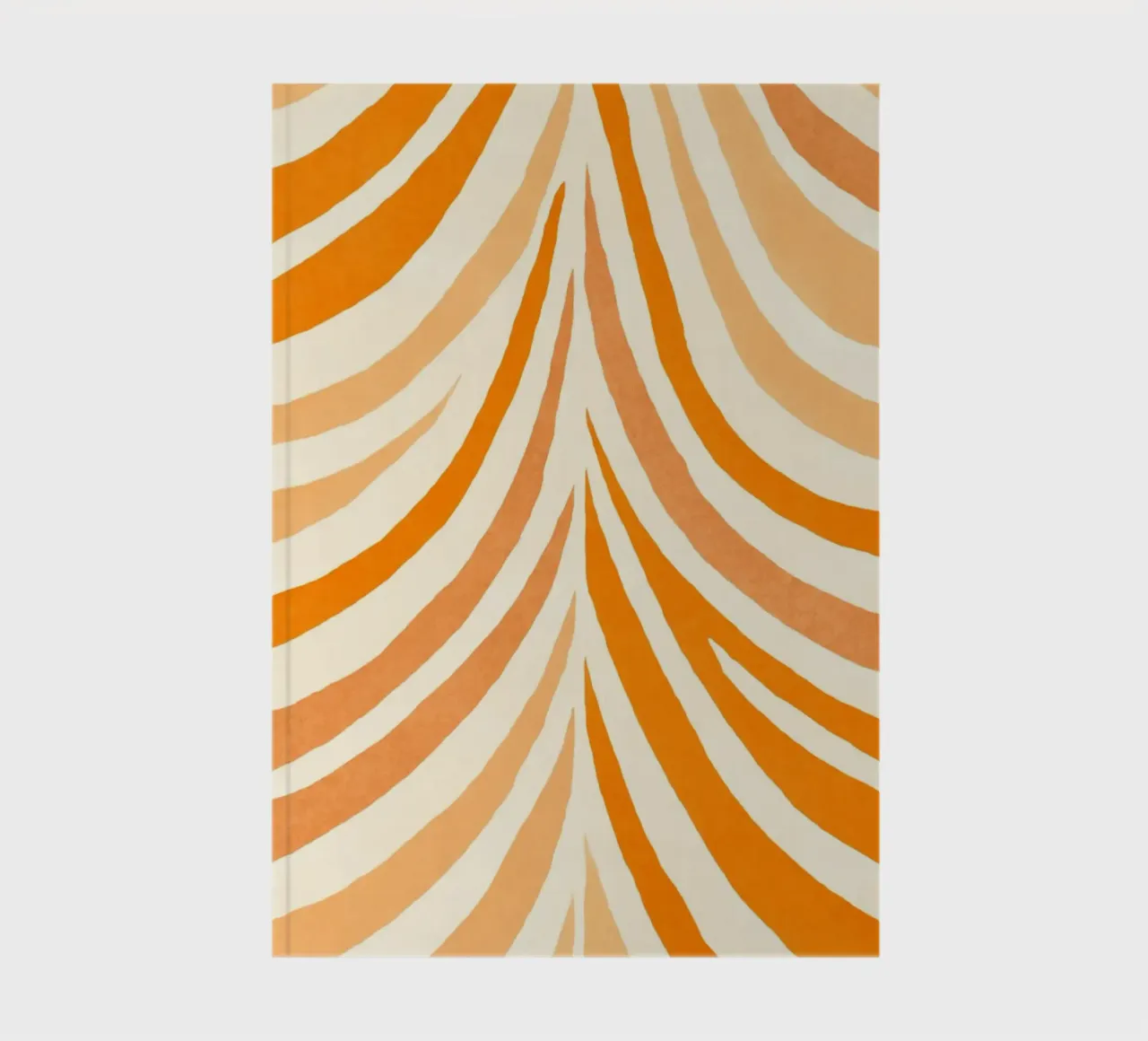 Boho Bow Shapes Warm Tangerine Orange notebook by Andrea Haase Modern Home